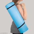 oga Mat 4MM WITH HIGH ELASTIC YOGA MAT CARRY STRAP (FREE) DOUBLE COLOR ATTRACTION FOR for Women and Men, EVA Material