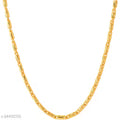 Trendy Fashionable Gold Plated Golden Chain For Men - 24 Inches Long