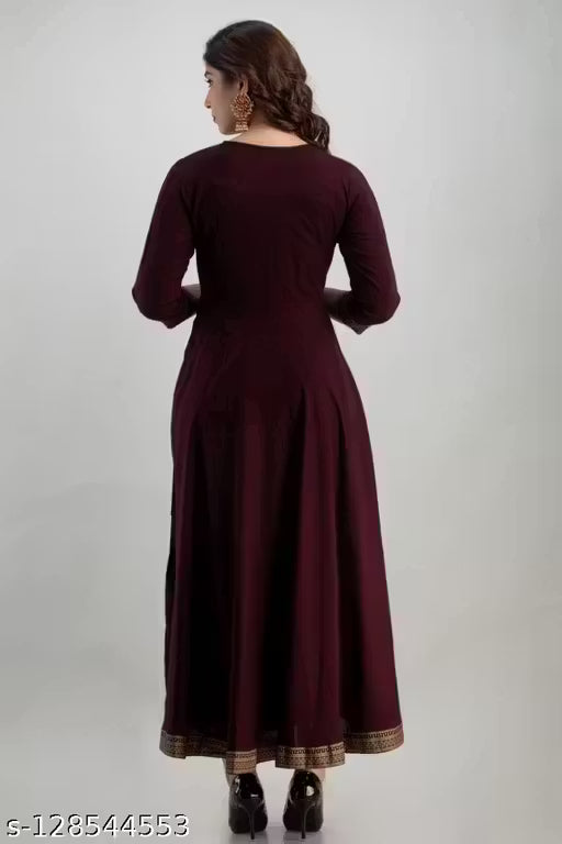 women ryon printed flared kurta