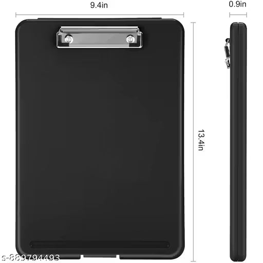 A4 Clip Pad/Clipboard with Storage Case for Paper and Document Storage