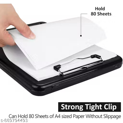 A4 Clip Pad/Clipboard with Storage Case for Paper and Document Storage
